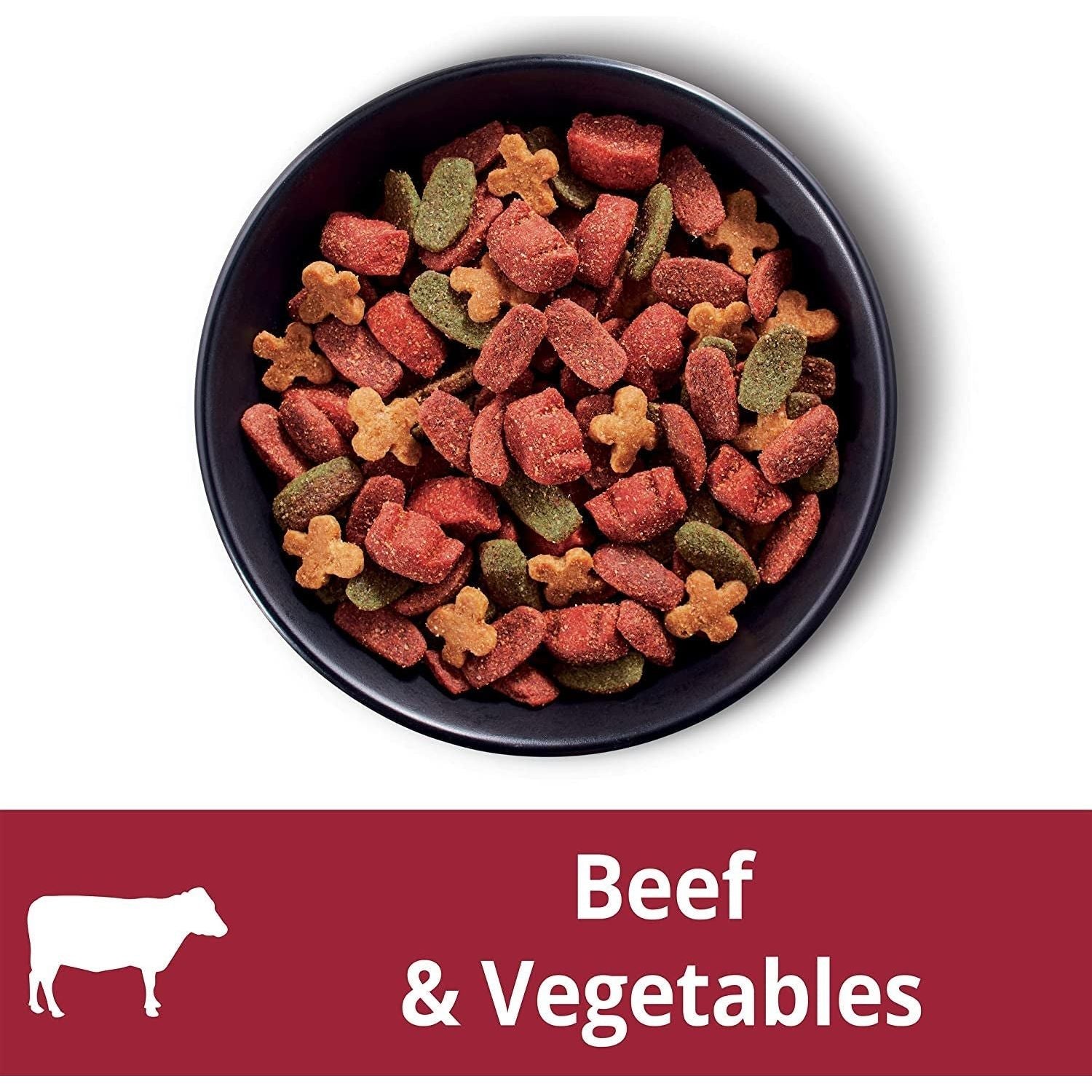 Adult Dry Dog Food Gourmet Beef & Vegetables 1.5Kg Bag, 4 Pack - Paws and Pats