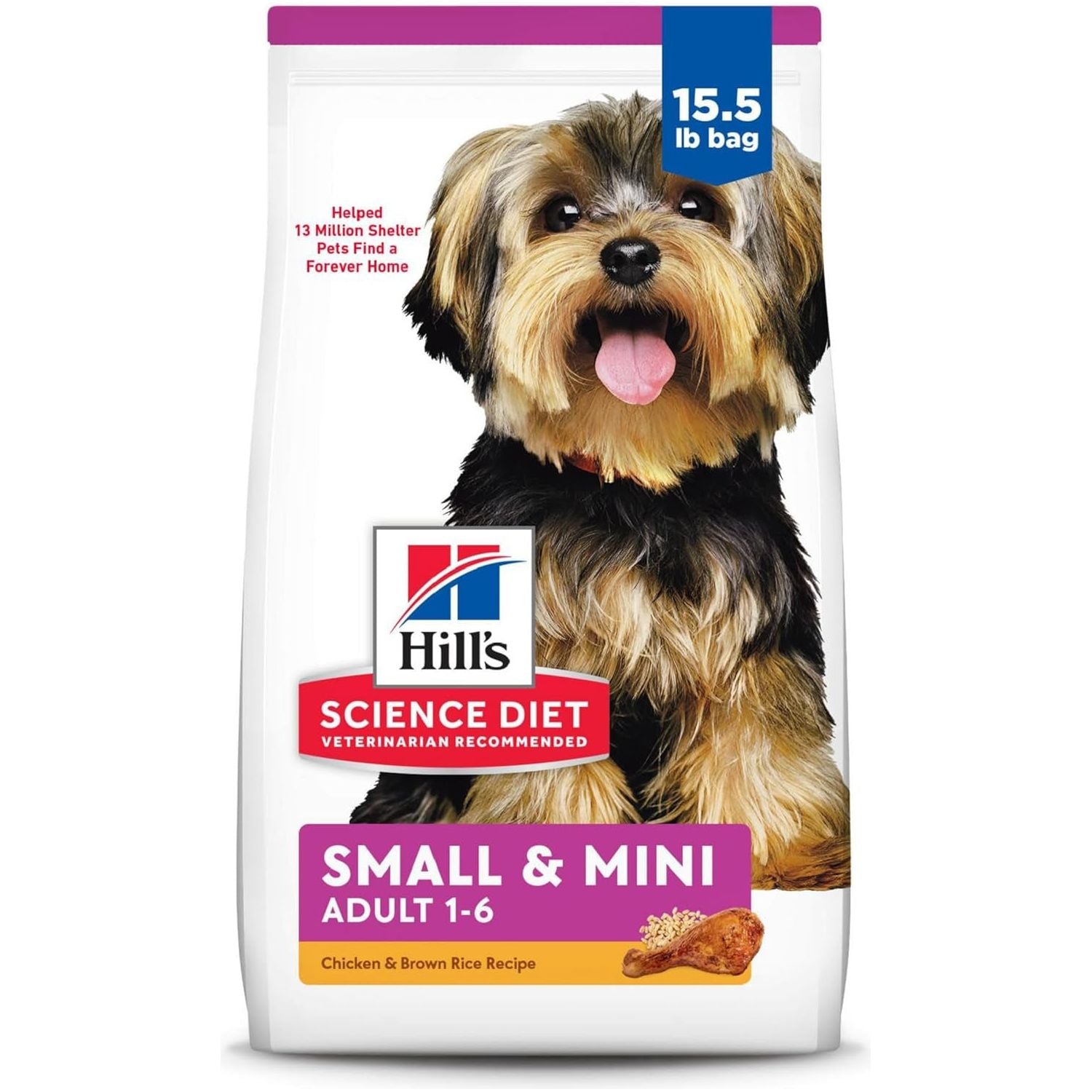 Adult Small Paws, Chicken Meal, Barley & Brown Rice Recipe, Dry Dog Food for Small & Toy Breed Dogs, 7.03Kg Bag - Paws and Pats