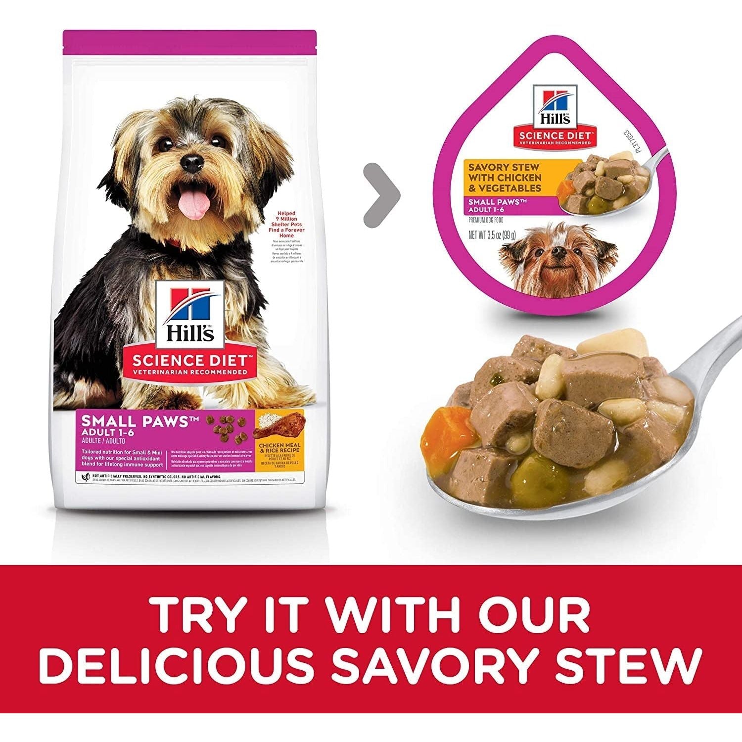 Adult Small Paws, Chicken Meal, Barley & Brown Rice Recipe, Dry Dog Food for Small & Toy Breed Dogs, 7.03Kg Bag - Paws and Pats