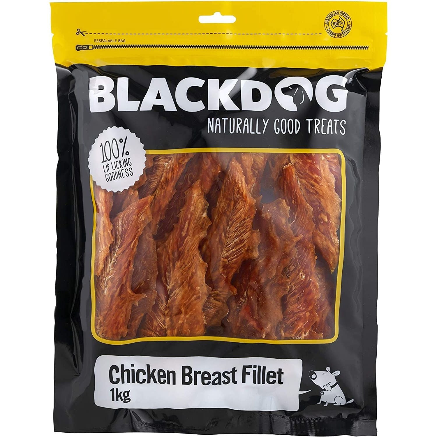 BLACKDOG CHICKEN BREAST 1KG, All (B197) - Paws and Pats