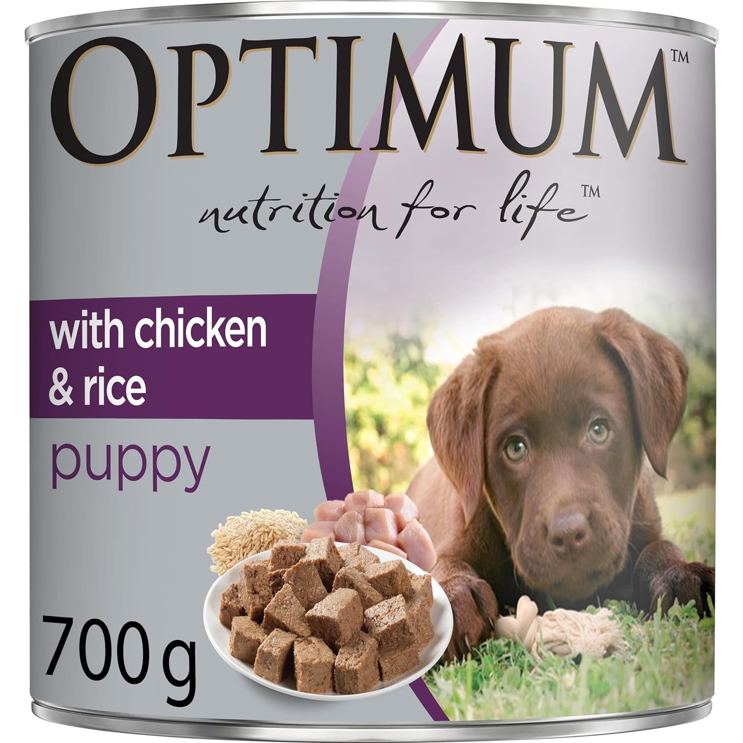 Chicken and Rice Wet Puppy Food, 12 Cans, Medium - Paws and Pats
