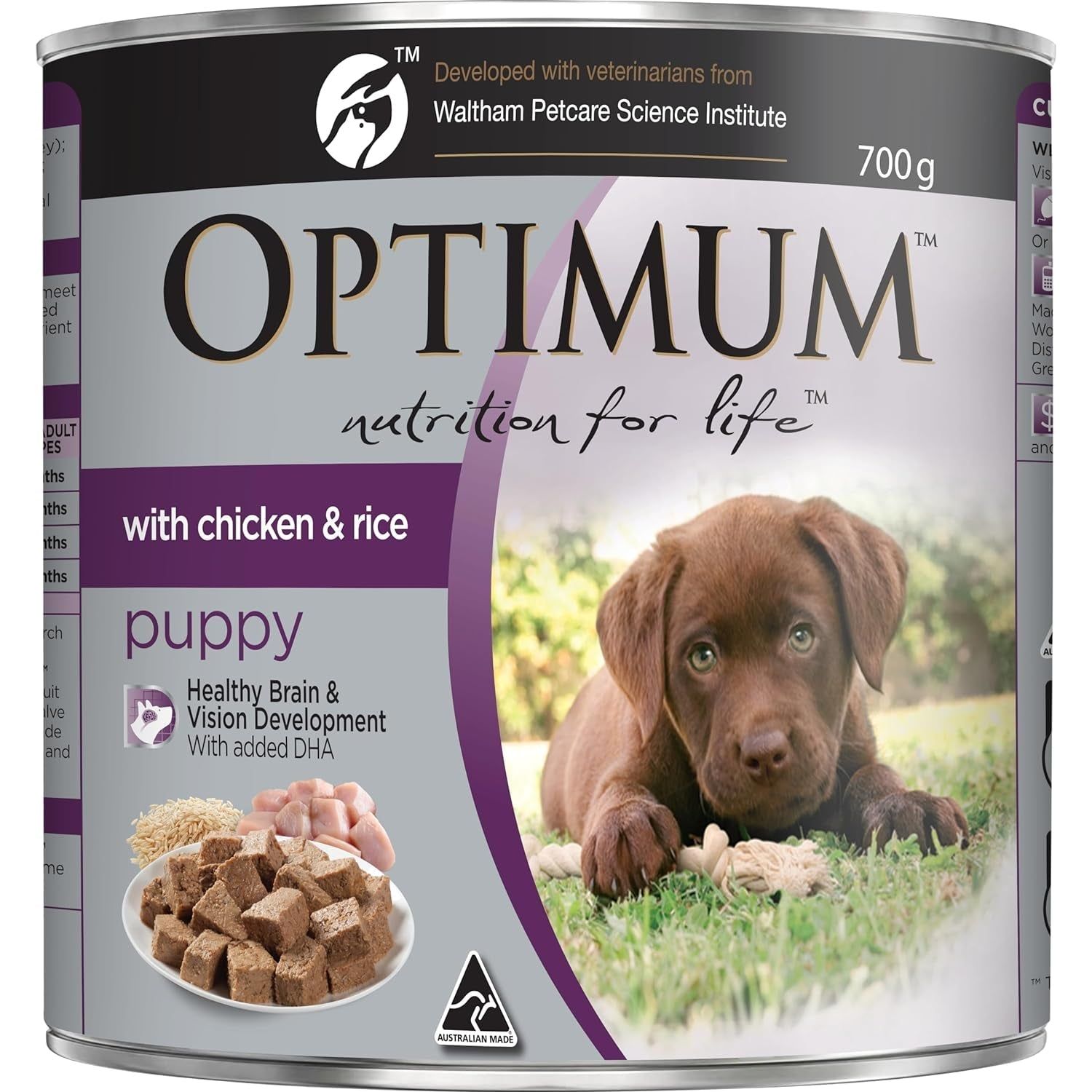 Chicken and Rice Wet Puppy Food, 12 Cans, Medium - Paws and Pats