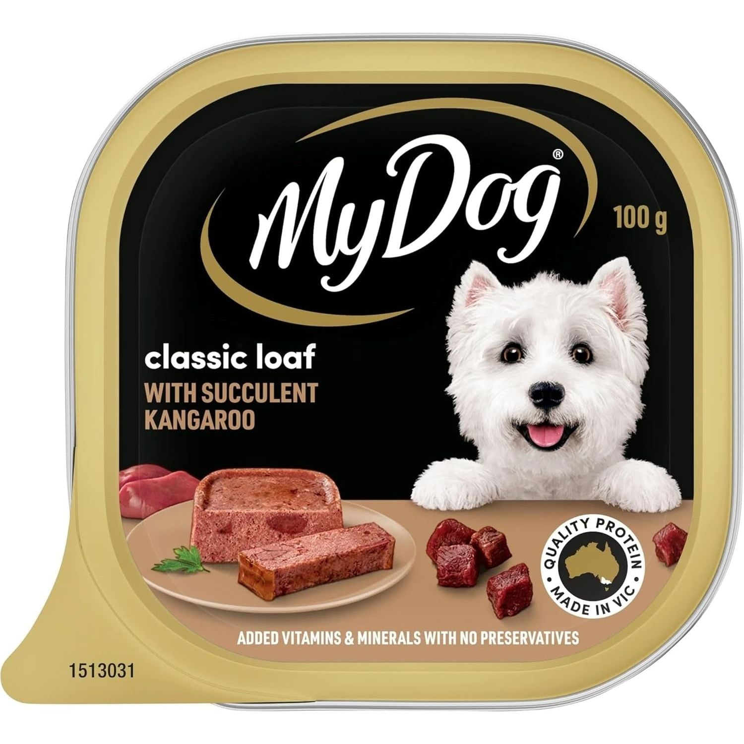 Classic Loaf with Succulent Kangaroo Dog Food 100 G (Pack of 6) - Paws and Pats