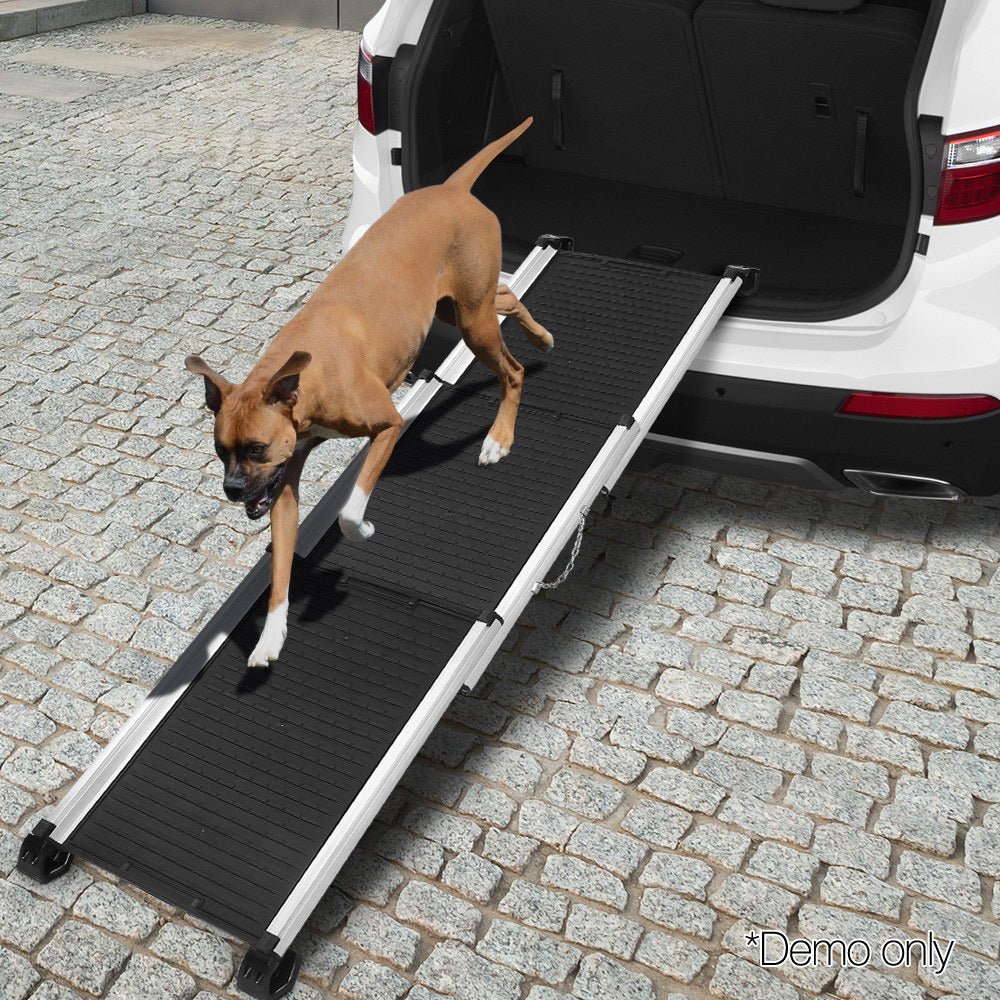 i.Pet Dog Ramp Pet Stairs Steps Car SUV Foldable Portable Ladder Adjustable - Paws and PatsPet Care > Dog Supplies > Dog Steps & Ramps