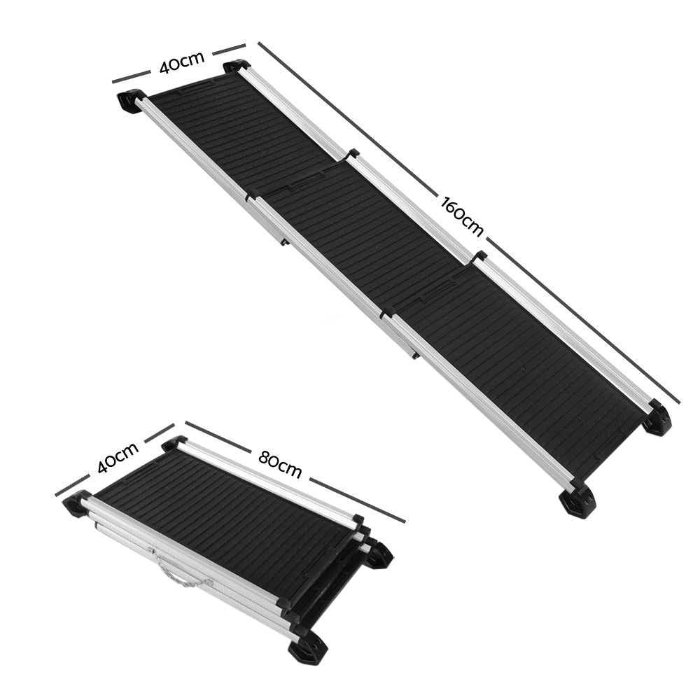 i.Pet Dog Ramp Pet Stairs Steps Car SUV Foldable Portable Ladder Adjustable - Paws and PatsPet Care > Dog Supplies > Dog Steps & Ramps