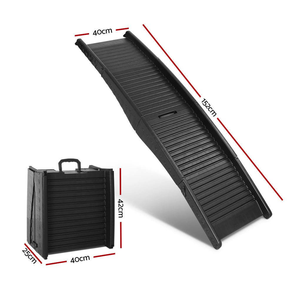 i.Pet Dog Ramp Pet Stairs Steps For Car SUV Ladder Travel Foldable Portable - Paws and PatsPet Care > Dog Supplies > Dog Steps & Ramps