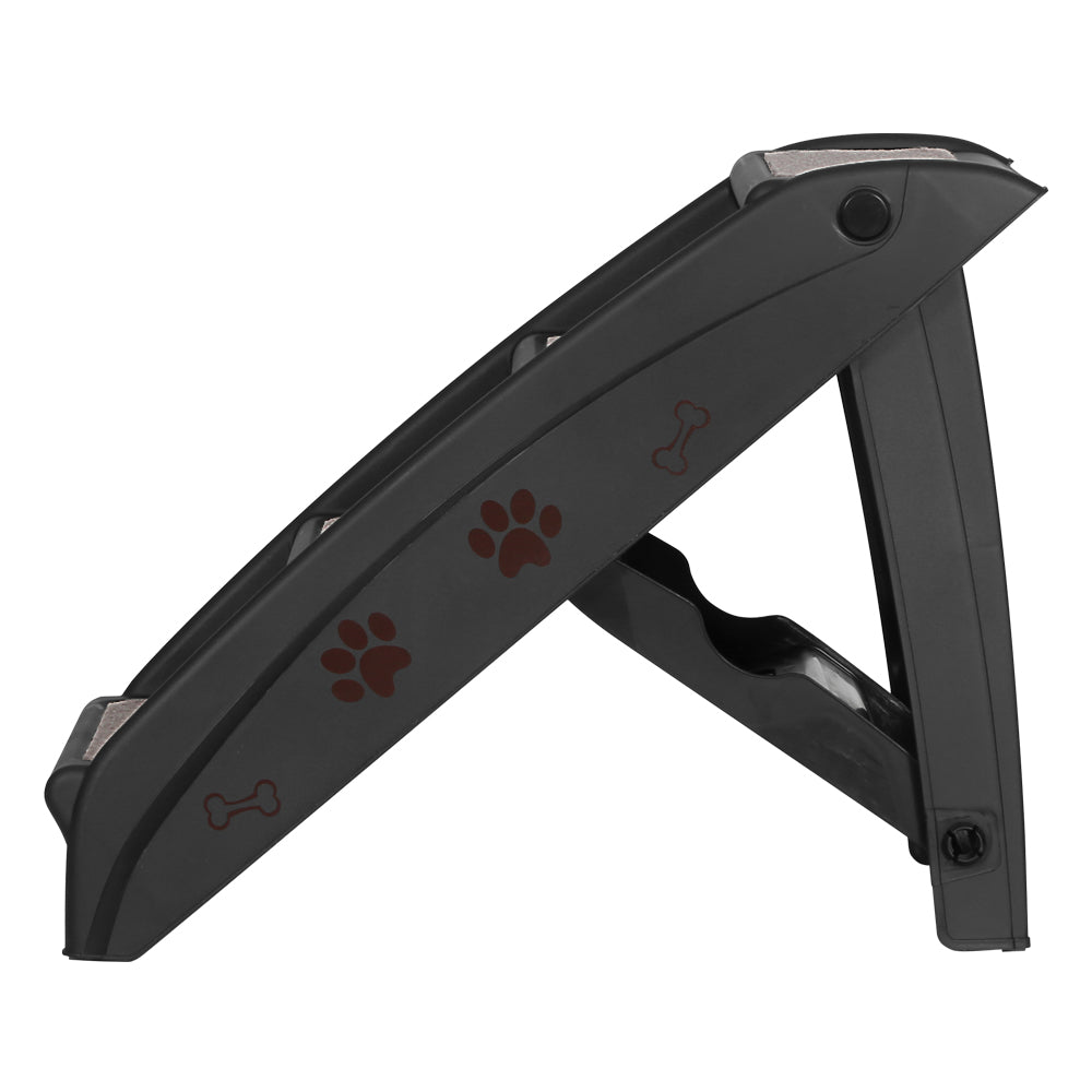 i.Pet Dog Ramp Steps For Bed Sofa Car Pet Stairs Ladder Portable Foldable Black - Paws and PatsPet Care > Dog Supplies > Dog Steps & Ramps
