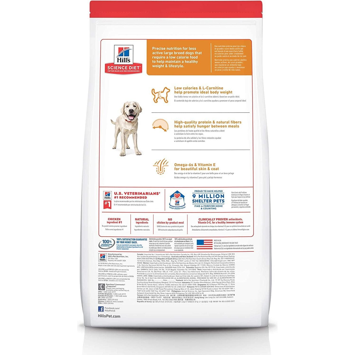 Light Adult Large Breed,Chicken Meal and Barley Recipe, Low Calorie Dry Dog Food for Healthy Weight and Management, 12Kg Bag - Paws and Pats