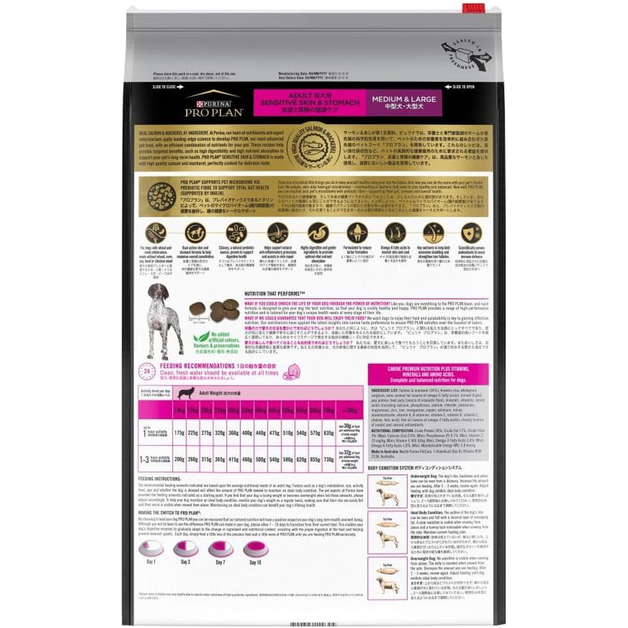 PRO PLAN Adult Dry Dog Food Medium and Large Breeds Salmon and Mackerel 12Kg - Paws and Pats