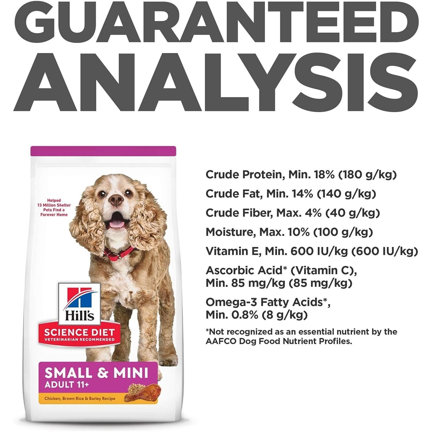 Senior Adult 11+ Small Paws, Chicken Meal, Barley and Brown Rice Recipe, Dry Dog Food for Older Small and Toy Breed Dogs, 2.04Kg Bag - Paws and Pats