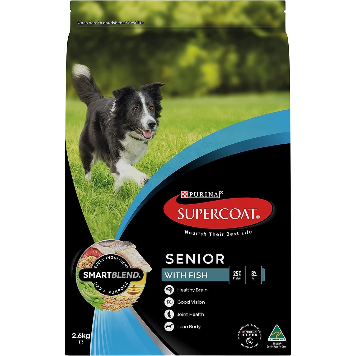 SMARTBLEND Senior Dry Dog Food Fish 2.6Kg - Paws and Pats