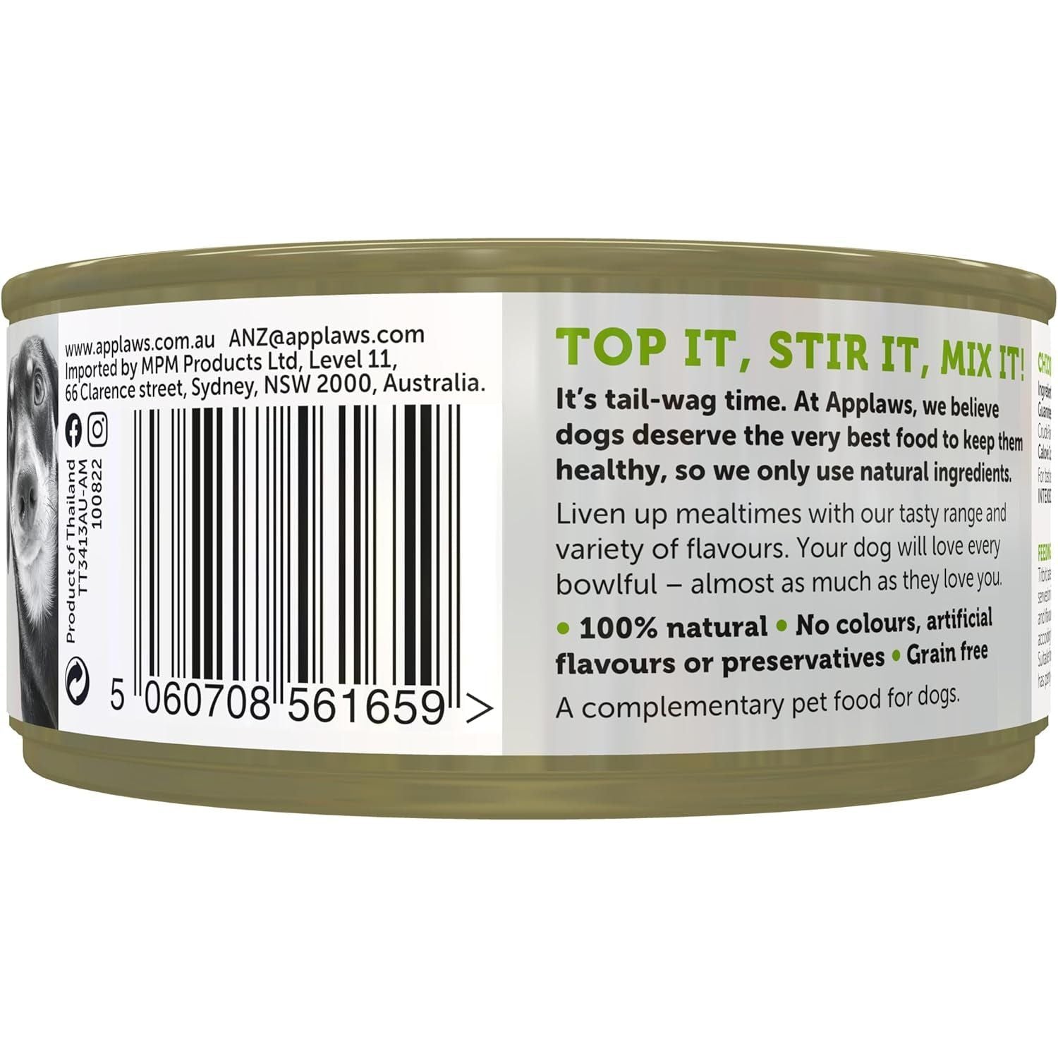 Taste Toppers 100% Natural Wet Dog Food Chicken Breast with Lamb in Gravy Tin 156G (Pack of 16), Limited Ingredients Pet Food - Paws and Pats